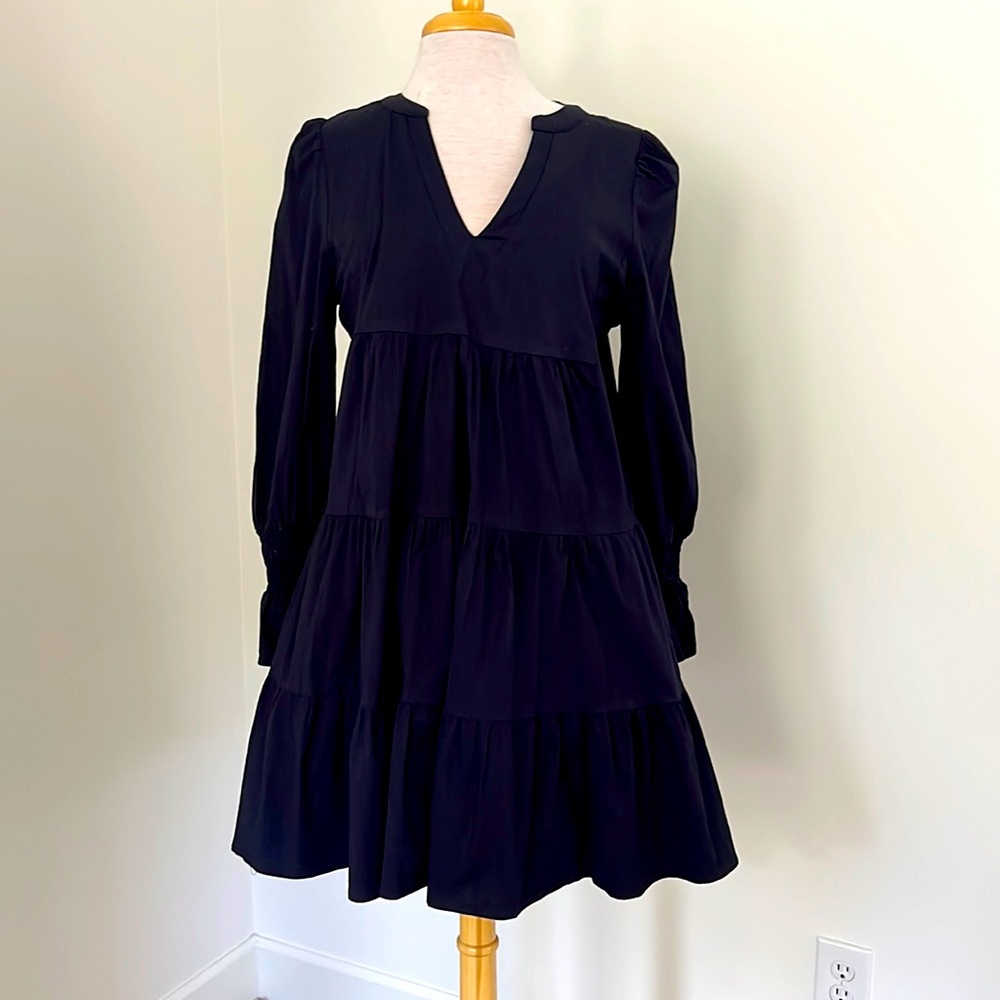 Pomander Place Navy Cotton Poplin Kenzo Dress